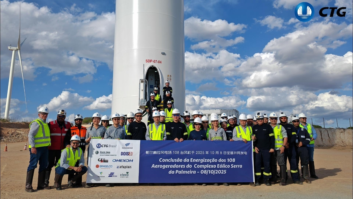 CTG's largest overseas greenfield wind power project achieved full-capacity grid connection